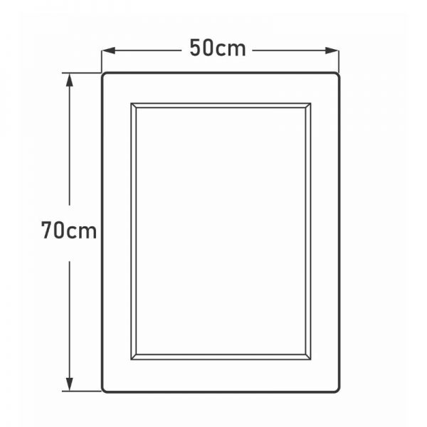 Espejo Imperial 70 x 50 cm Isometria